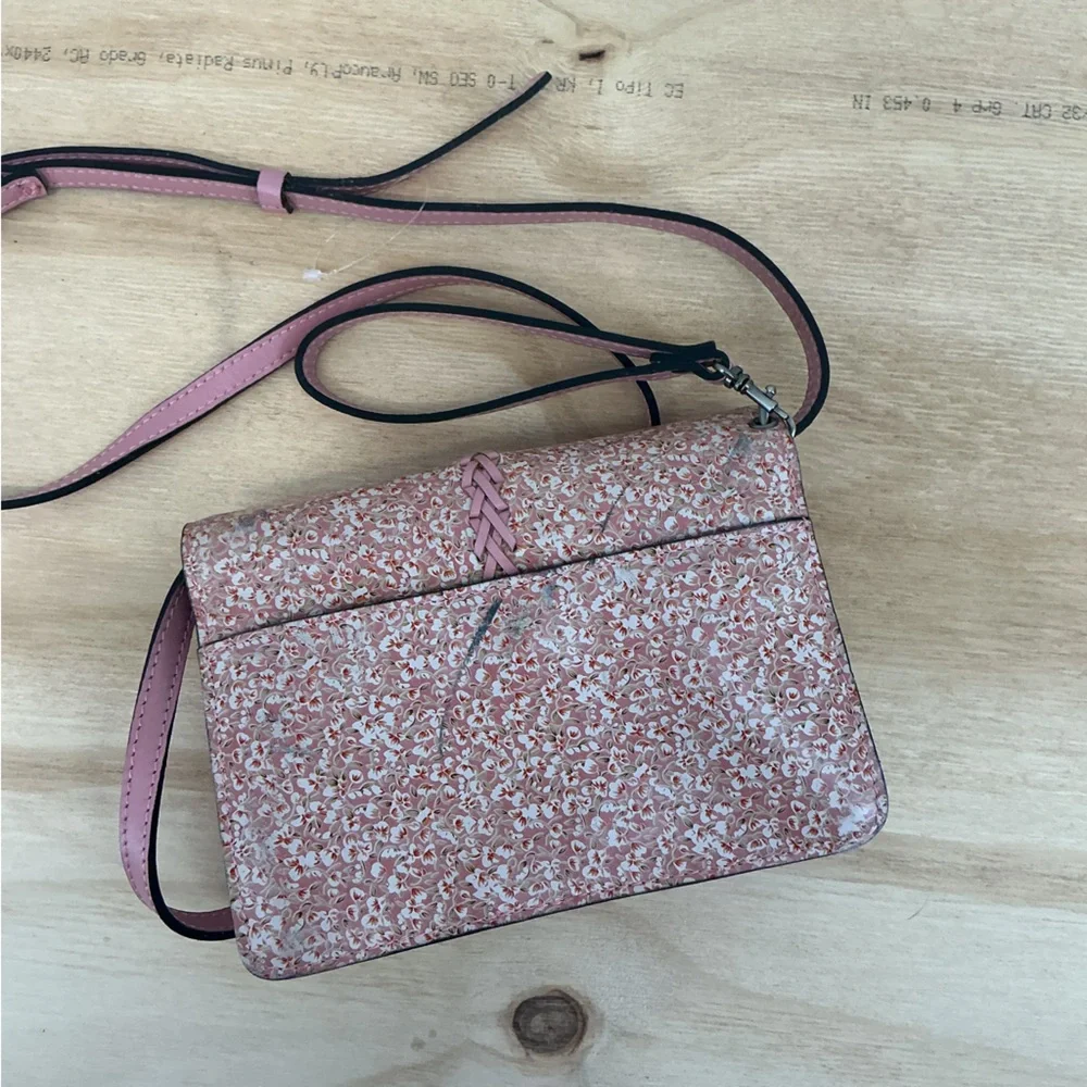 Patriricia Nash Floral Pink Crossbody Bag with Braided Accent - Picture 3 of 5